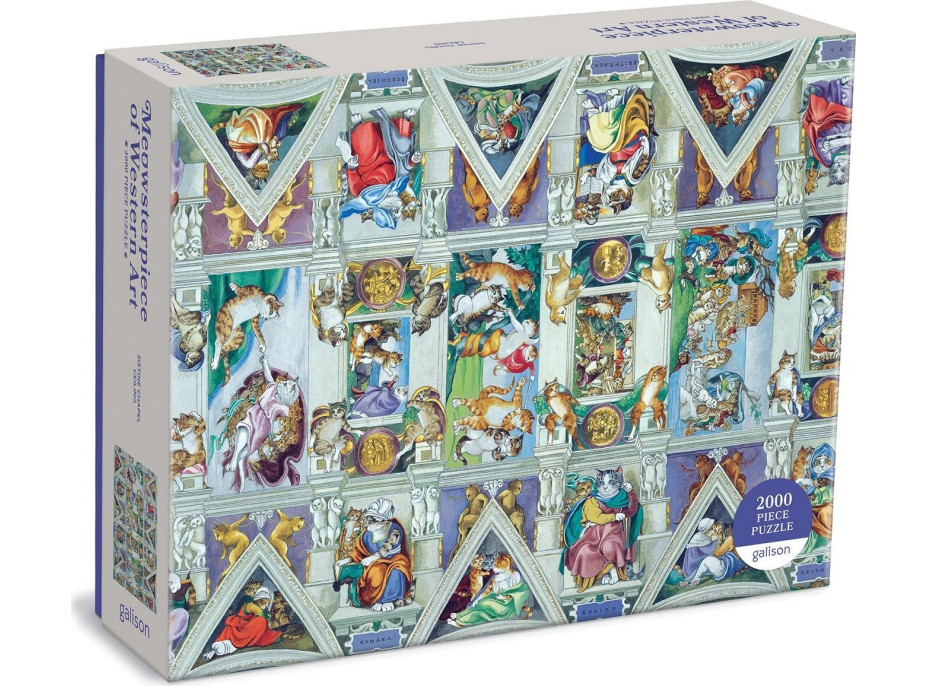GALISON Puzzle Meowsterpiece: Strop Sixtínskej kaplnky 2000 dielikov