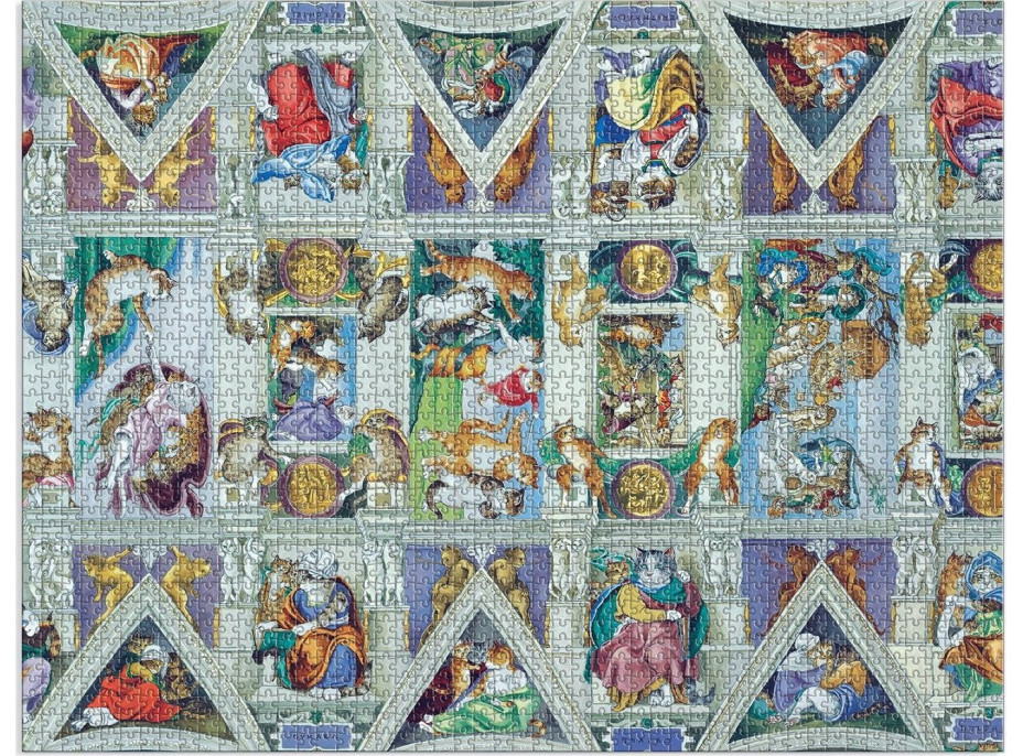 GALISON Puzzle Meowsterpiece: Strop Sixtínskej kaplnky 2000 dielikov