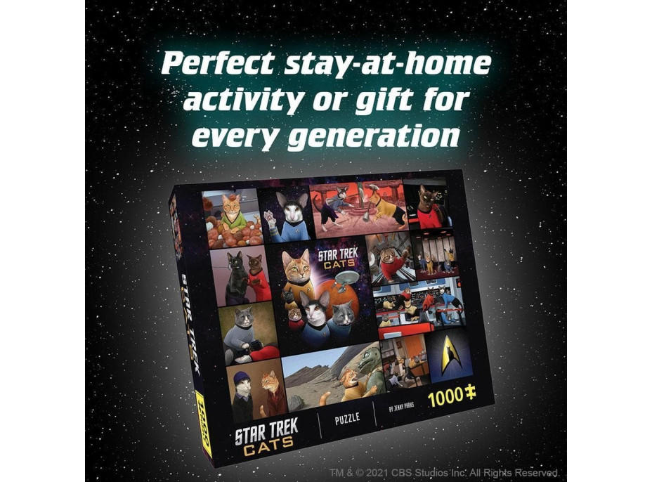 CHRONICLE BOOKS Puzzle Star Trek Cats 1000 dielikov