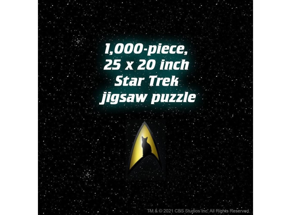 CHRONICLE BOOKS Puzzle Star Trek Cats 1000 dielikov