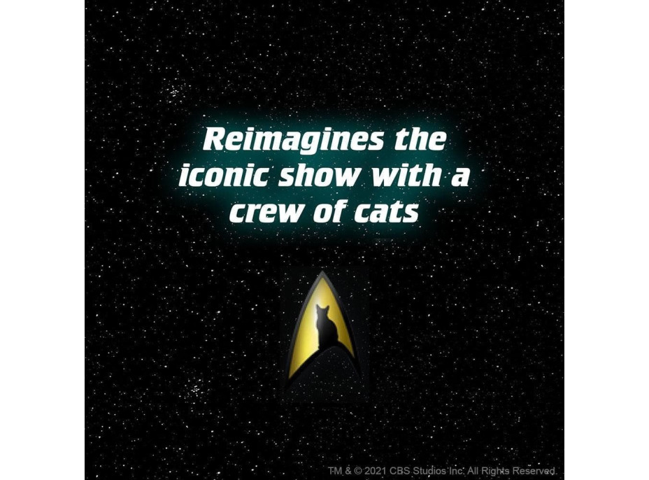 CHRONICLE BOOKS Puzzle Star Trek Cats 1000 dielikov