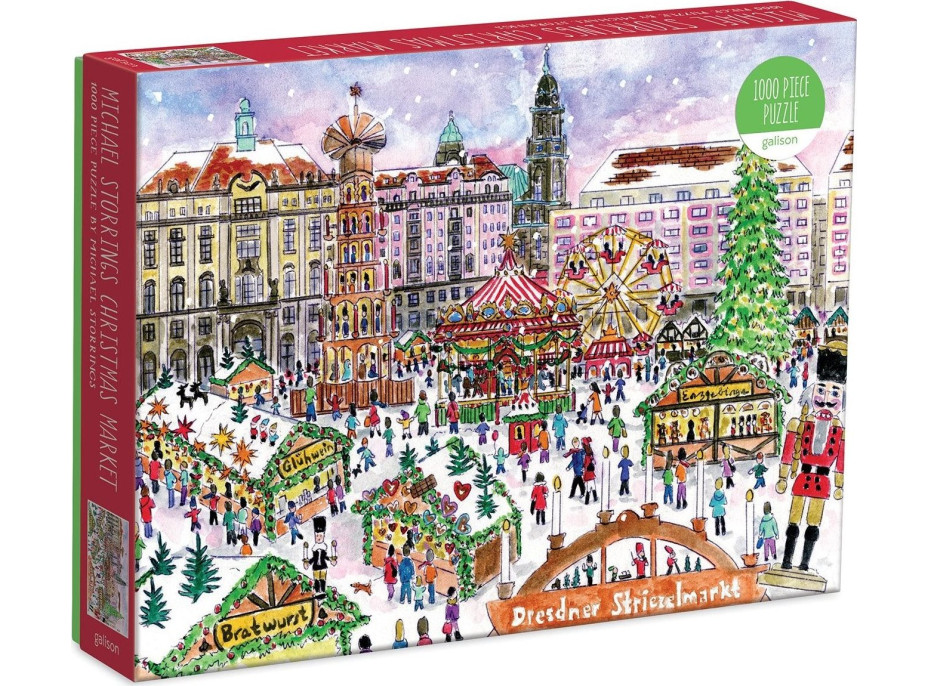 GALISON Puzzle Vianočné trhy v Drážďanoch 1000 dielikov