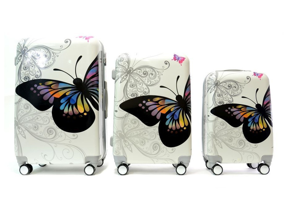 Moderné cestovné kufre BUTTERFLY