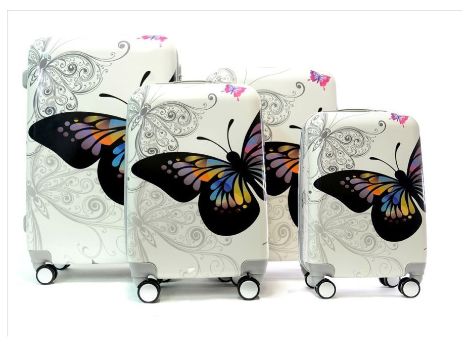 Moderné cestovné kufre BUTTERFLY