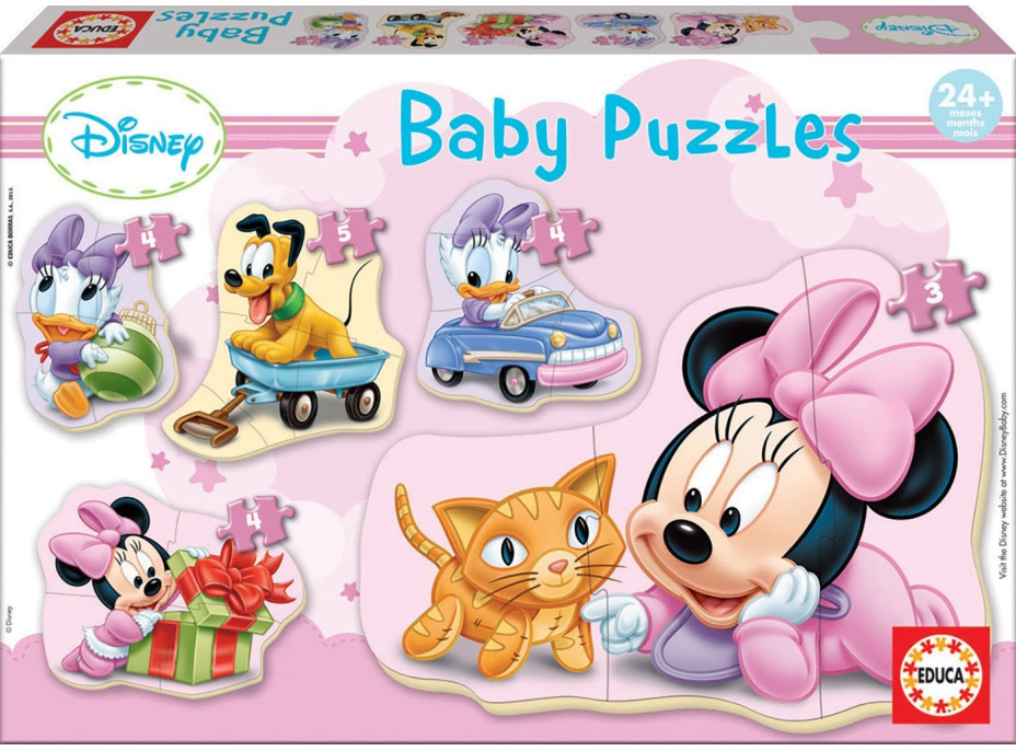 EDUCA Baby puzzle Minnie 5v1 (3-5 dielikov)