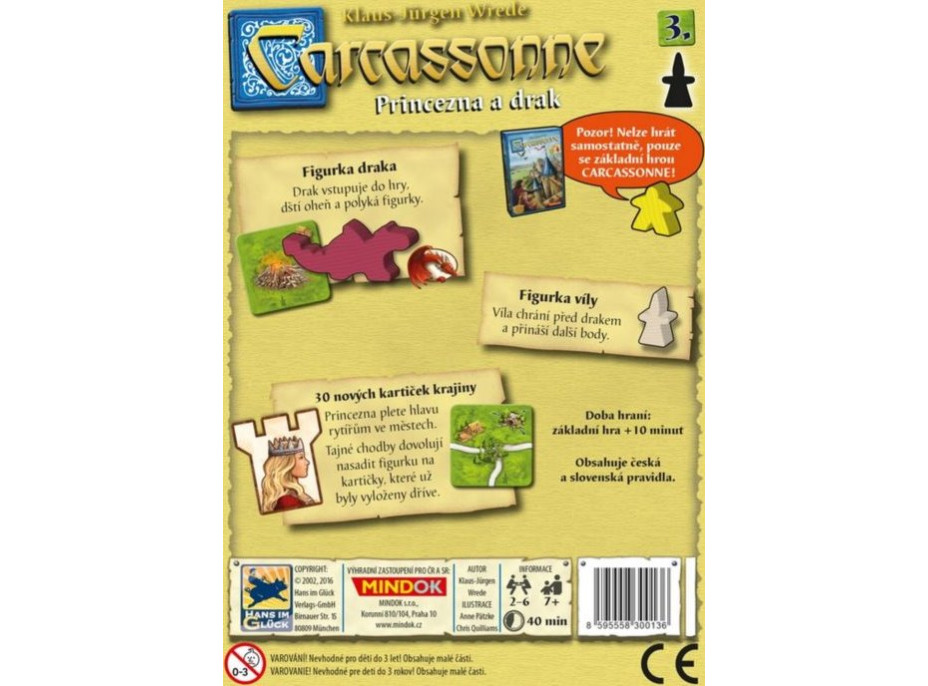 Carcassonne: Princezná a drak (3.rozšírenie)