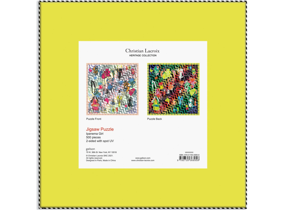 GALISON Obojstranné puzzle Christian Lacroix: Ipanema Girls 500 dielikov