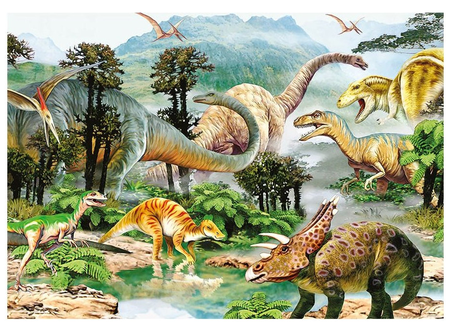 Puzzle Dinosaury XL 100 dielikov