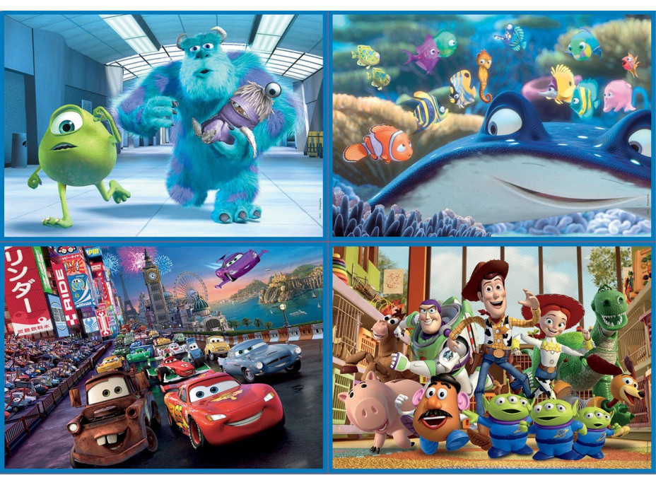 EDUCA Puzzle Disney Pixar Mix 4v1 (50,80,100,150 dielikov)