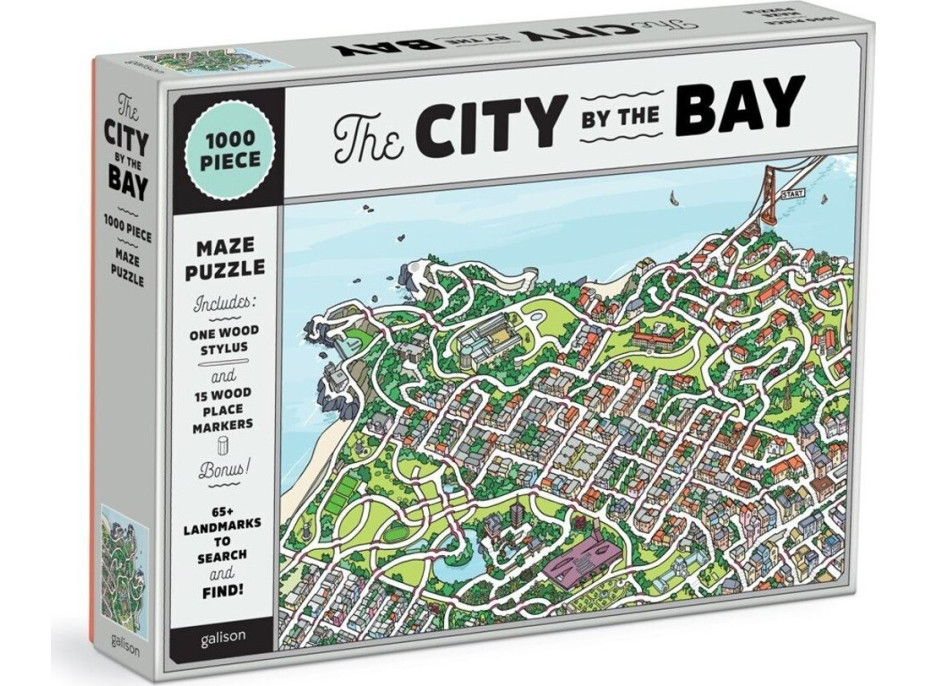 GALISON Puzzle Mesto v zálive San Francisco 2v1, 1000 dielikov