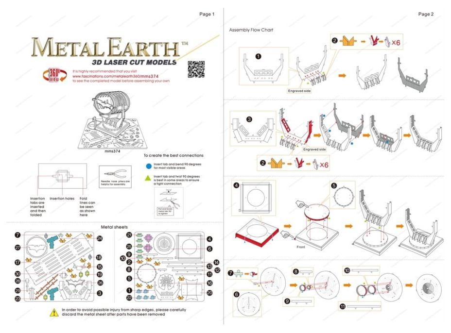 METAL EARTH 3D puzzle Batman: Bat-Signal