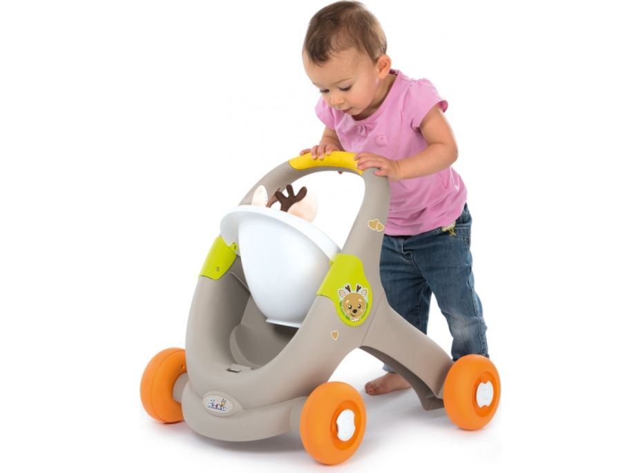 SMOBY Chodítko Minikiss 3v1 zvieratko