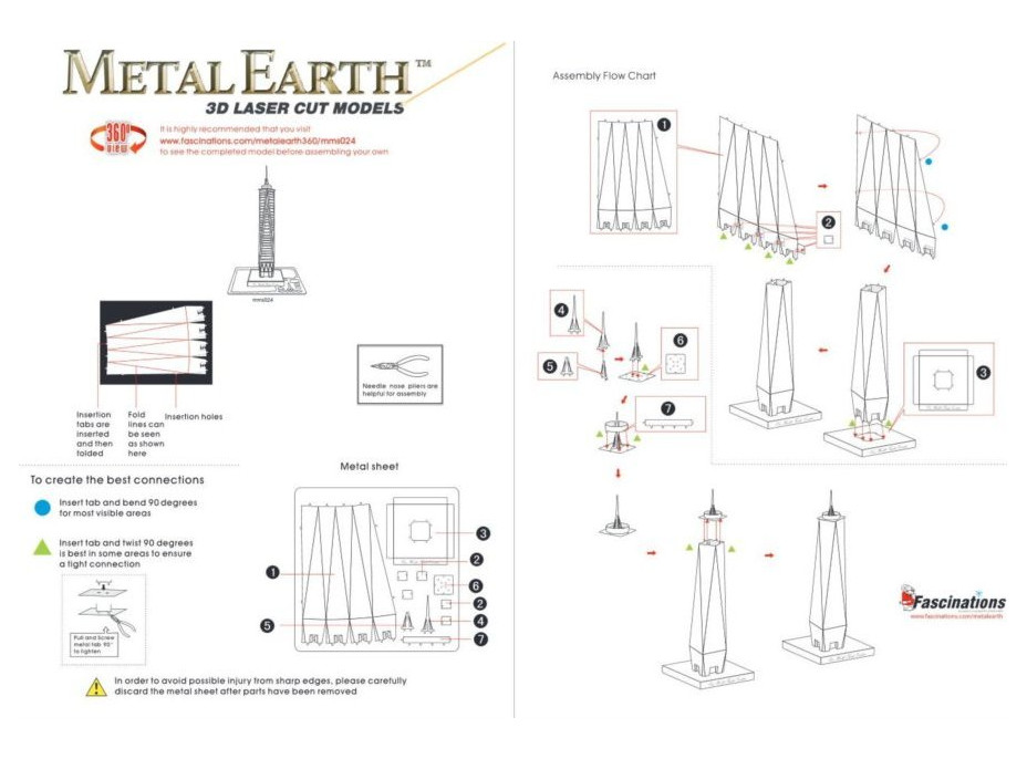 METAL EARTH 3D puzzle One World Trade Center