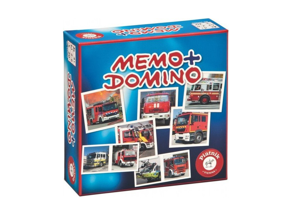 Pexeso a Domino - Hasičské autá