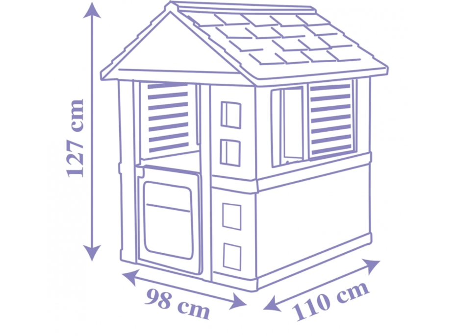 SMOBY Záhradný domček Ľadové kráľovstvo