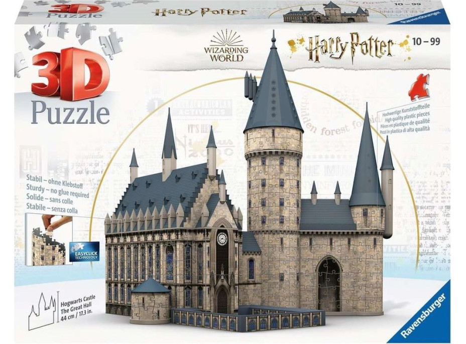 RAVENSBURGER 3D puzzle Harry Potter: Bradavice, Veľká sieň 630 dielikov