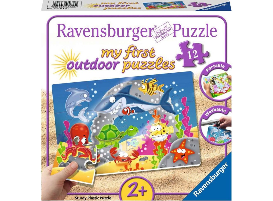 RAVENSBURGER Moja prvá outdoor puzzle Podmorská zábava 12 dielikov