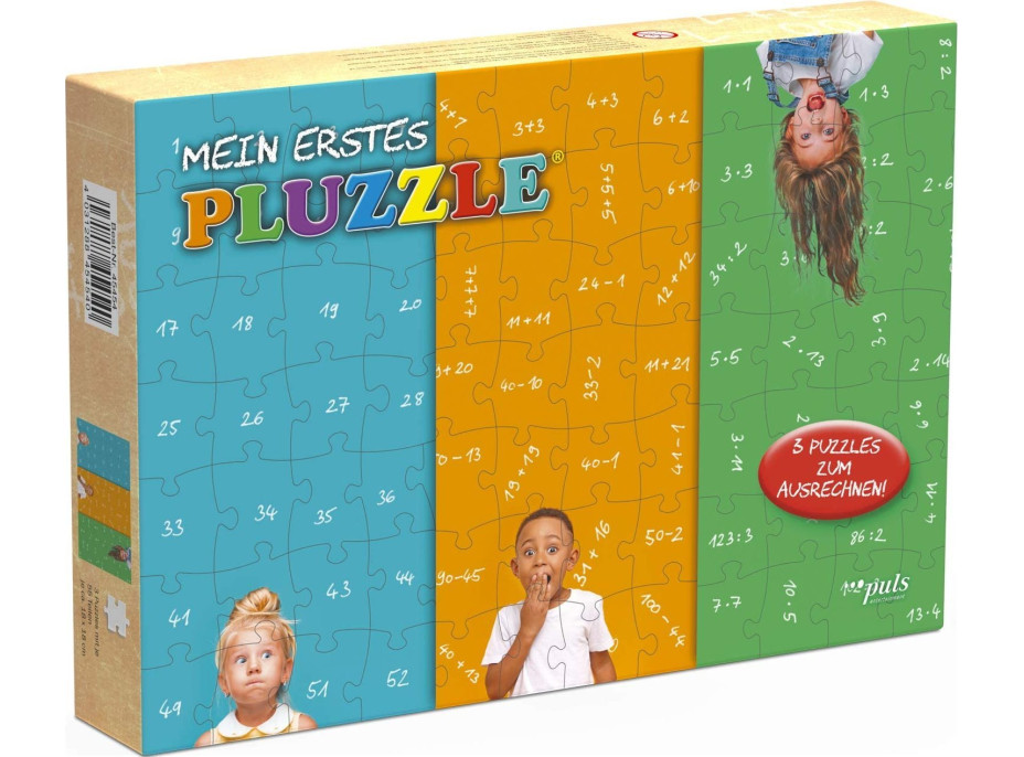 PULS ENTERTAINMENT PLUZZLE® Moje prvé matematické puzzle 3x56 dielikov