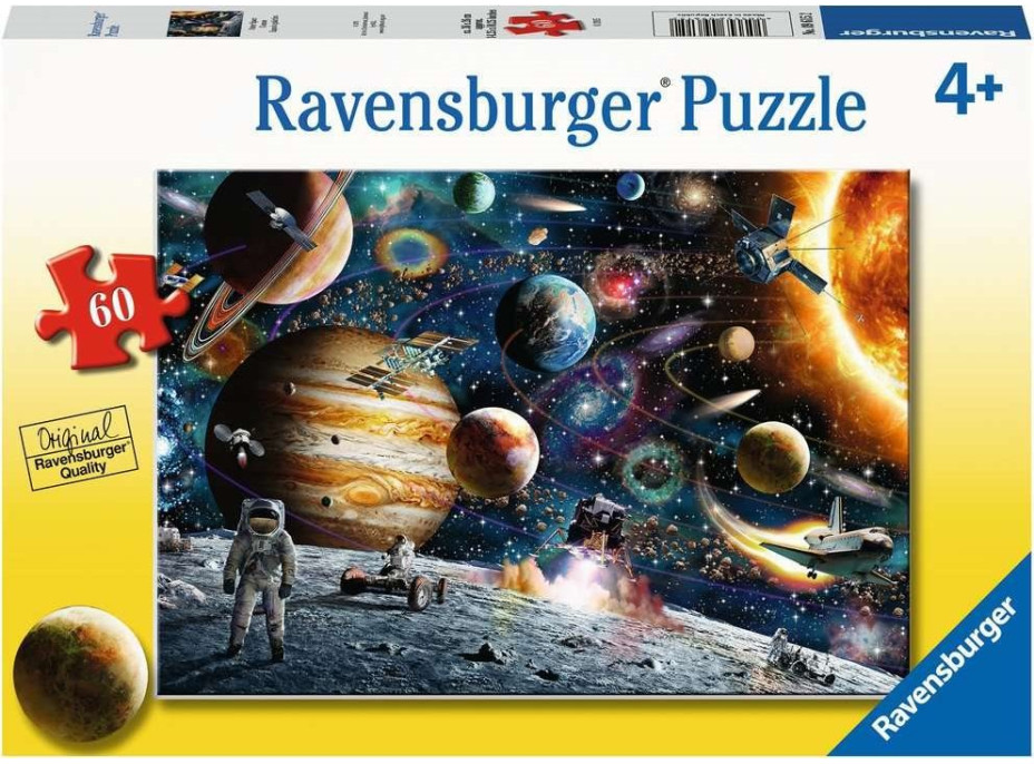 RAVENSBURGER Puzzle Astronaut vo vesmíre 60 dielikov