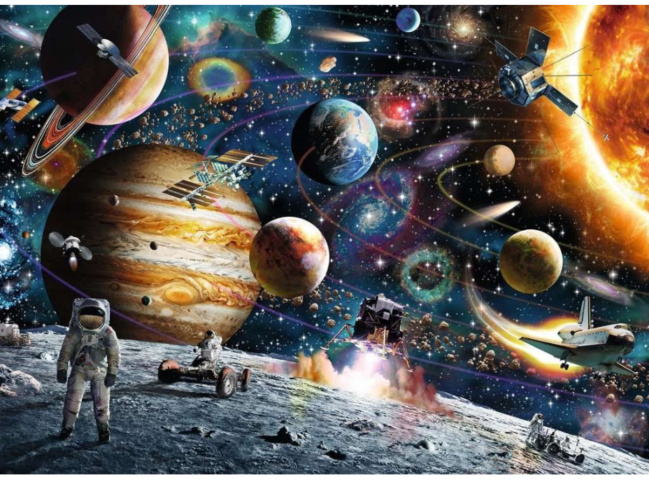 RAVENSBURGER Puzzle Astronaut vo vesmíre 60 dielikov