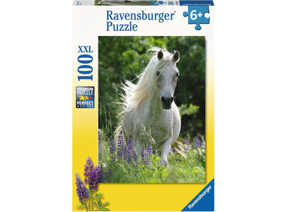 RAVENSBURGER Puzzle Biely žrebec XXL 100 dielikov