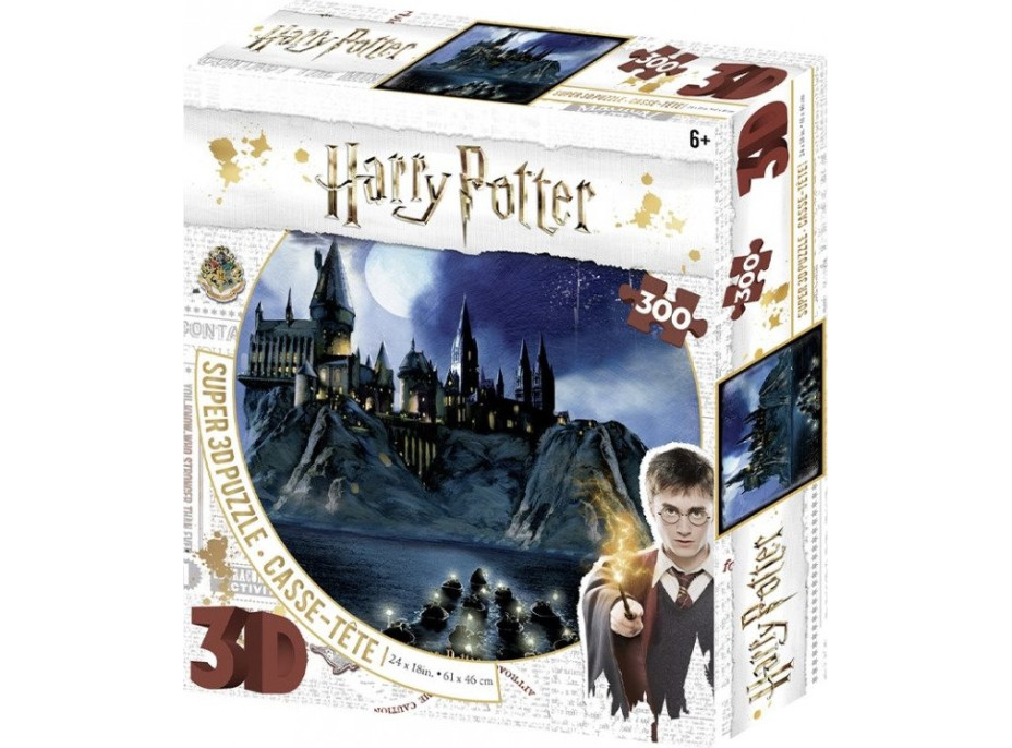 PRIME 3D Puzzle Harry Potter: Nočná Bradavice 3D 300 dielikov