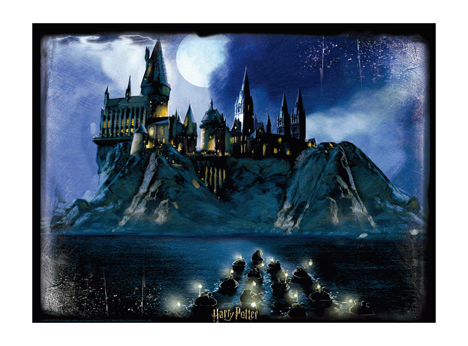 PRIME 3D Puzzle Harry Potter: Nočná Bradavice 3D 300 dielikov