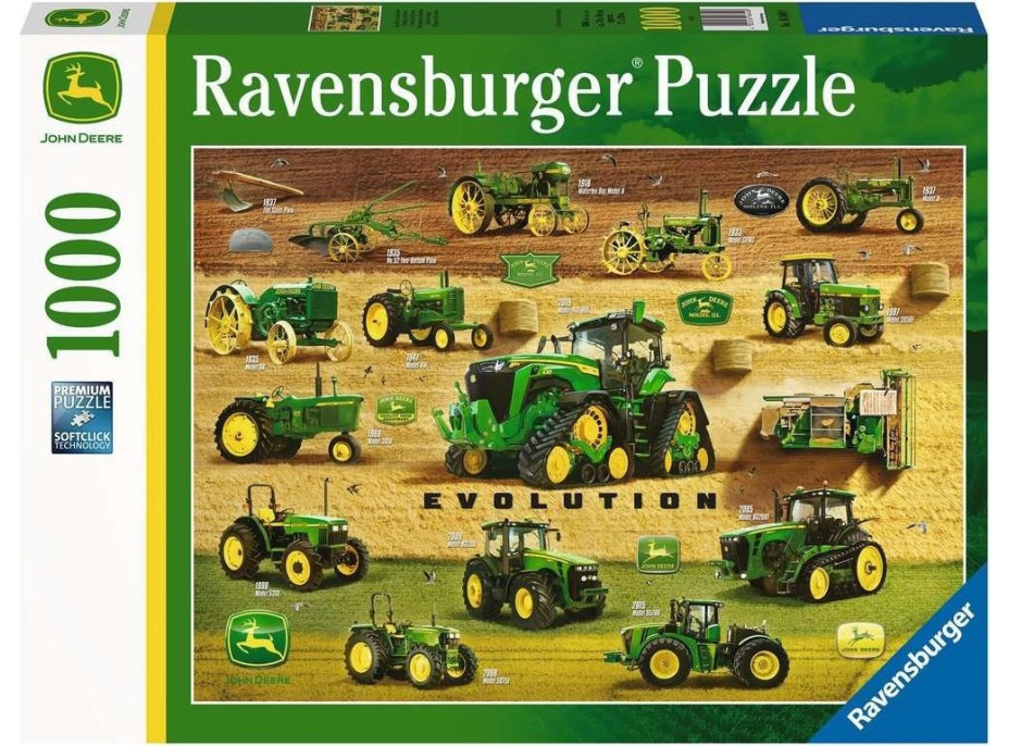 RAVENSBURGER Puzzle John Deere: Evolúcia 1000 dielikov