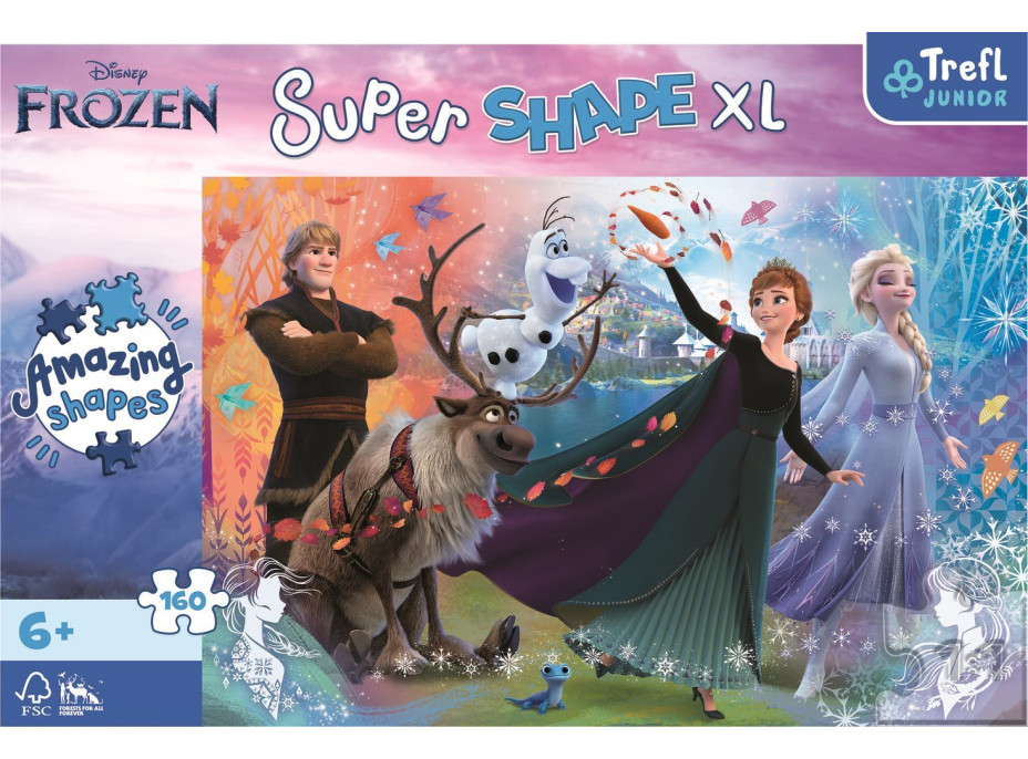 TREFL Puzzle Super Shape XL Ľadové kráľovstvo 2, 160 dielikov