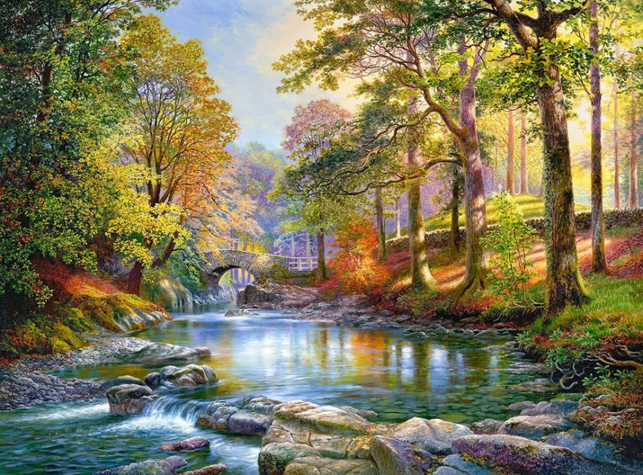 CASTORLAND Puzzle Pozdĺž rieky 3000 dielikov