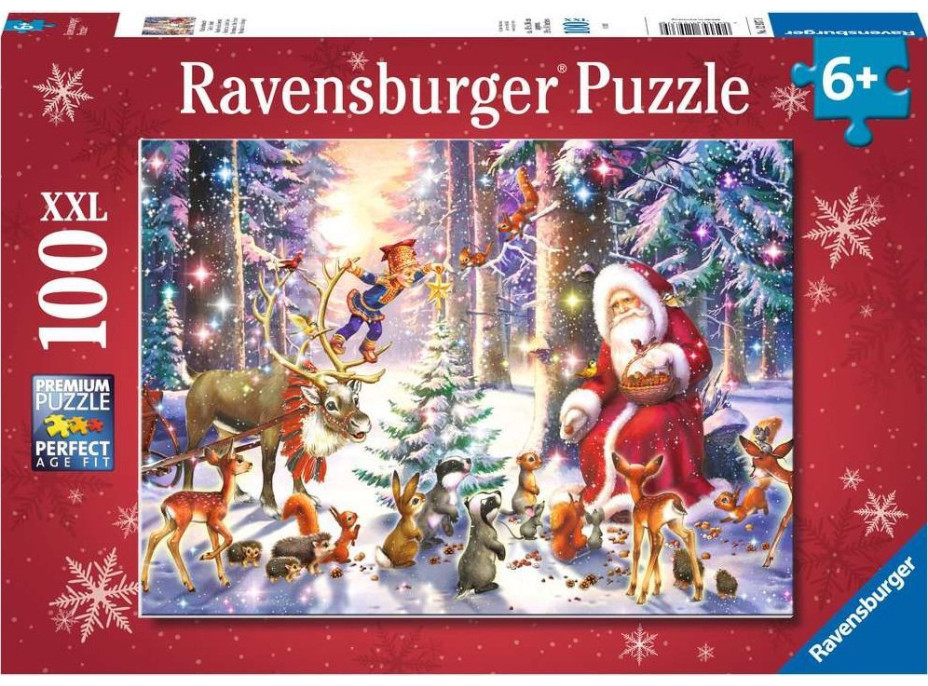 RAVENSBURGER Puzzle Vianoce v lese XXL 100 dielikov
