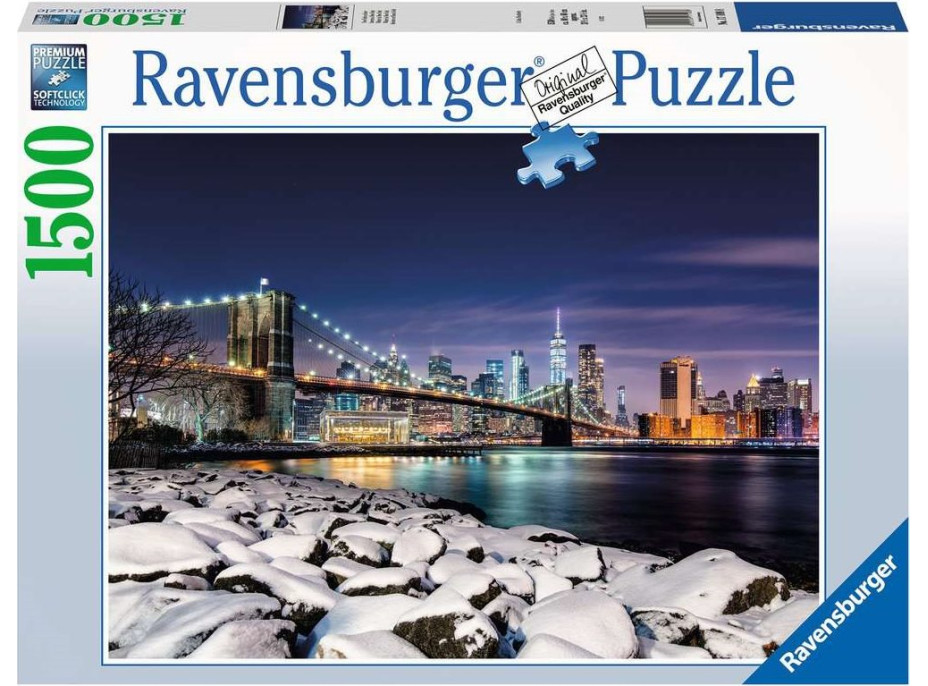 RAVENSBURGER Puzzle Zima v New Yorku 1500 dielikov