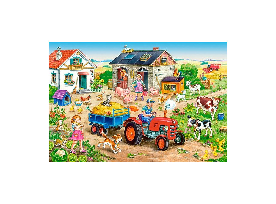 CASTORLAND Puzzle Život na farme MAXI 40 dielikov