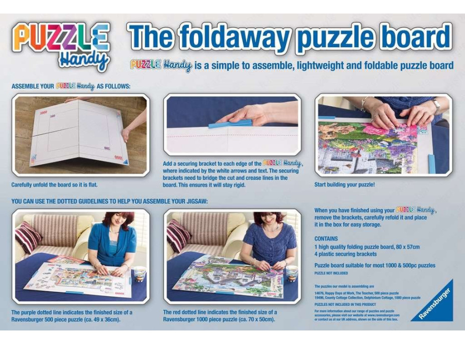 RAVENSBURGER Skladacia podložka Puzzle Handy 1000 dielikov