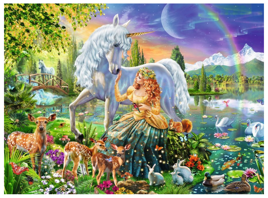 RAVENSBURGER Svietiace puzzle Magická krása XXL 200 dielikov