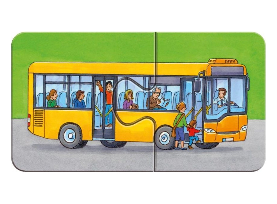 RAVENSBURGER Moje prvé puzzle Vozidlá a stroje 9x2 dieliky