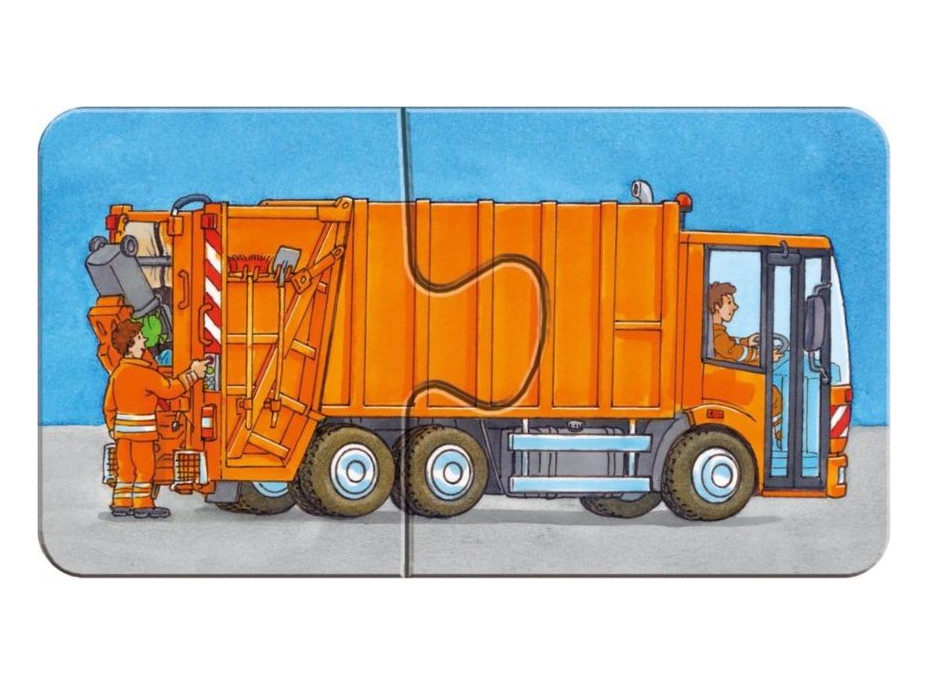 RAVENSBURGER Moje prvé puzzle Vozidlá a stroje 9x2 dieliky