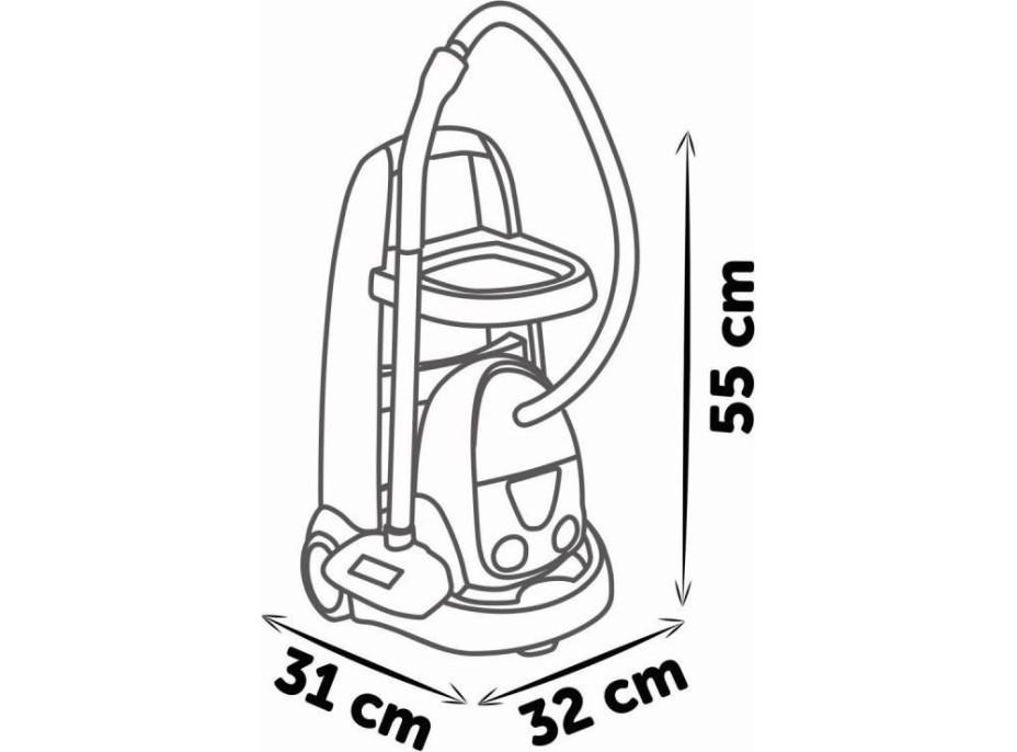 SMOBY Vozík pre malú upratovačku s vysávačom
