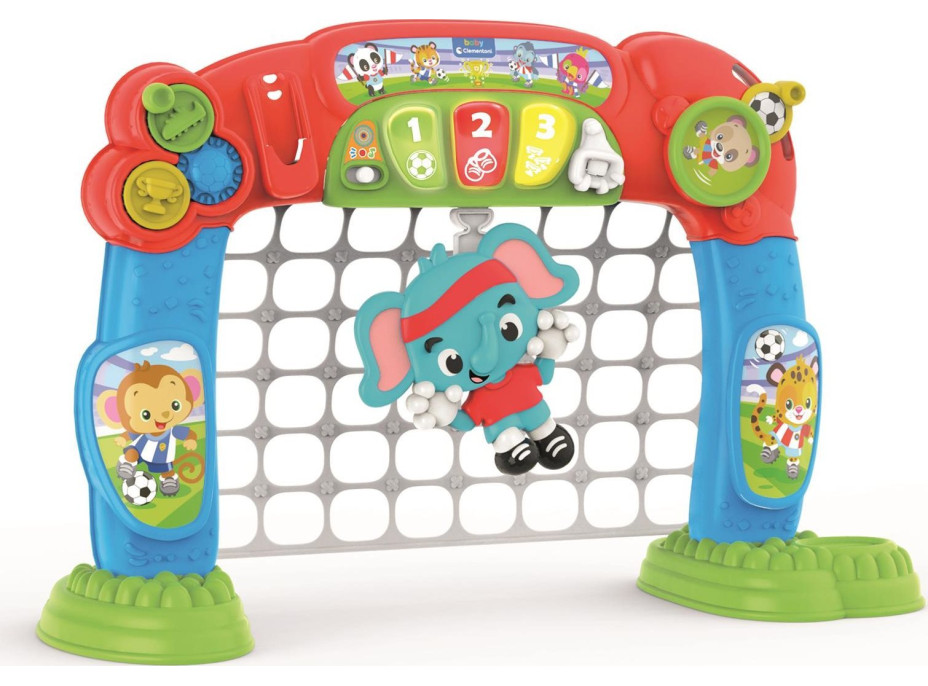 CLEMENTONI BABY Interaktívny futbalový gól s loptičkou, svetlami a zvukmi