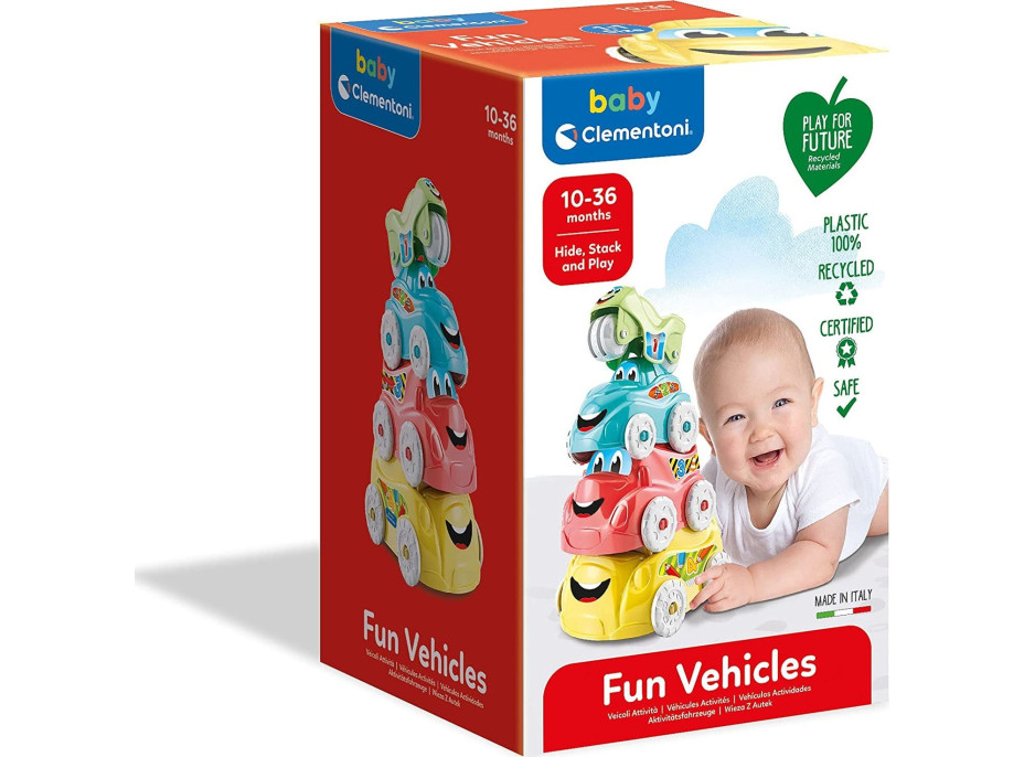 CLEMENTONI BABY Stohovacie legrační vozidla (Play For Future)