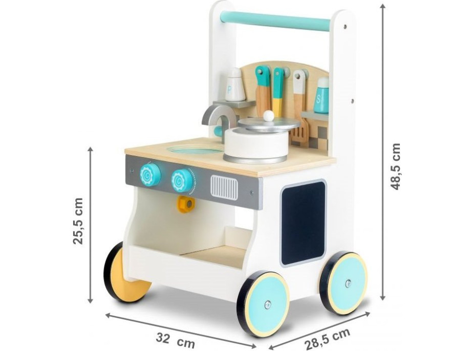 ECOTOYS Chodítko drevené Kuchynka