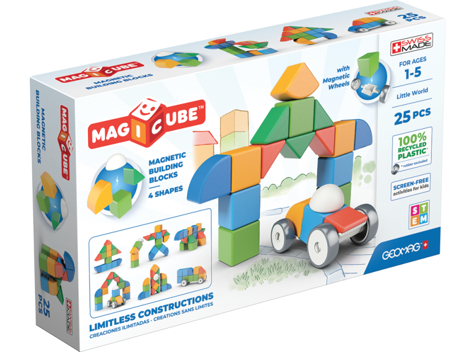 GEOMAG Magnetické kocky Magicube Shapes 25 kociek