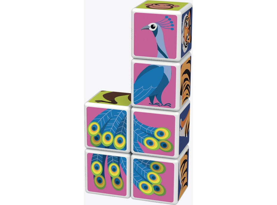 GEOMAG Magnetické kocky Magicube Zvieratá z džungle