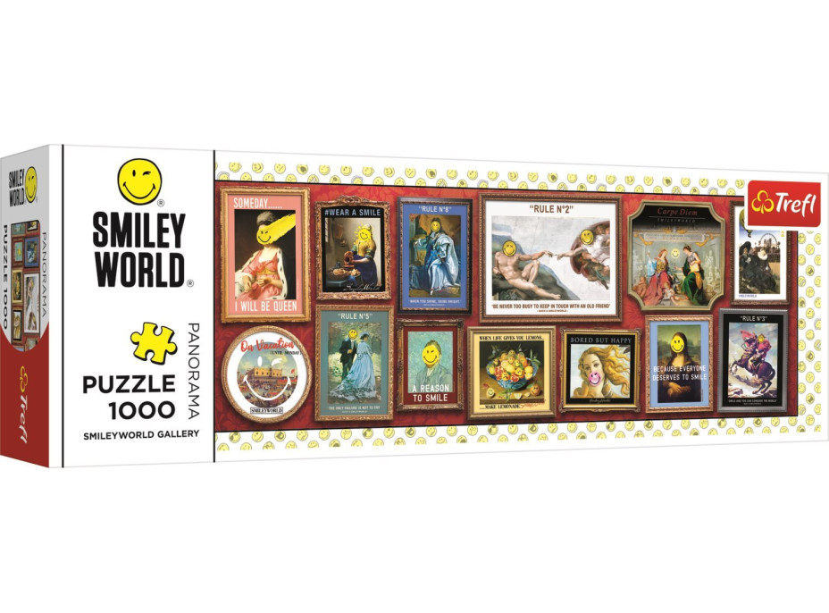 TREFL Panoramatické puzzle Smiley: Galéria 1000 dielikov