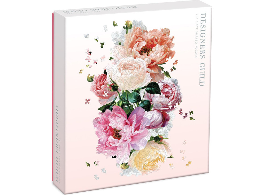 GALISON Tvarové puzzle Pivonky 750 dielikov
