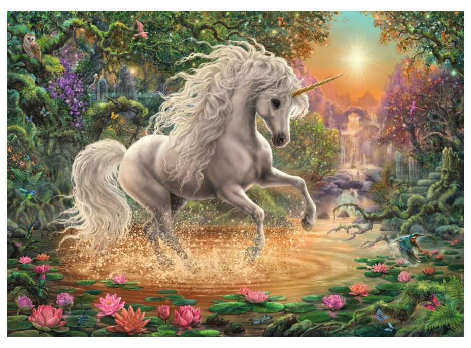 RAVENSBURGER Puzzle Mystický jednorožec 1000 dielikov