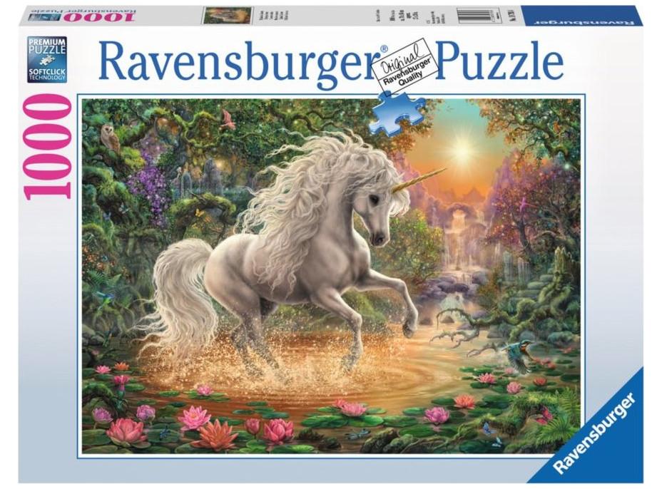 RAVENSBURGER Puzzle Mystický jednorožec 1000 dielikov