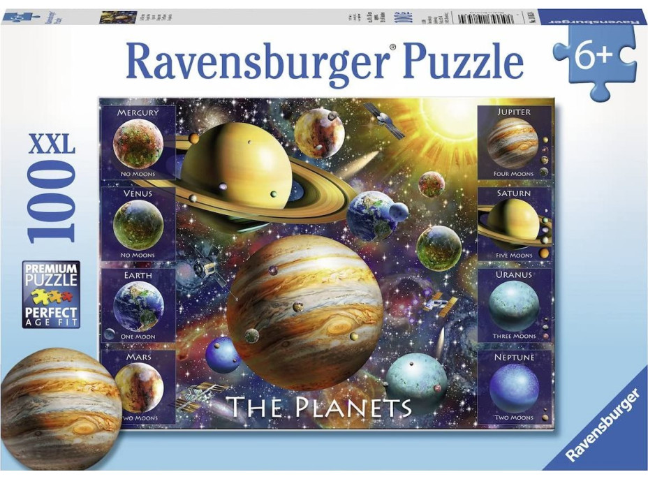 RAVENSBURGER Puzzle Planéty XXL 100 dielikov