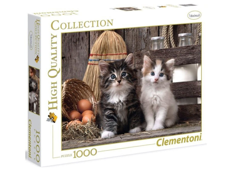 CLEMENTONI Puzzle Roztomilé mačiatka 1000 dielikov
