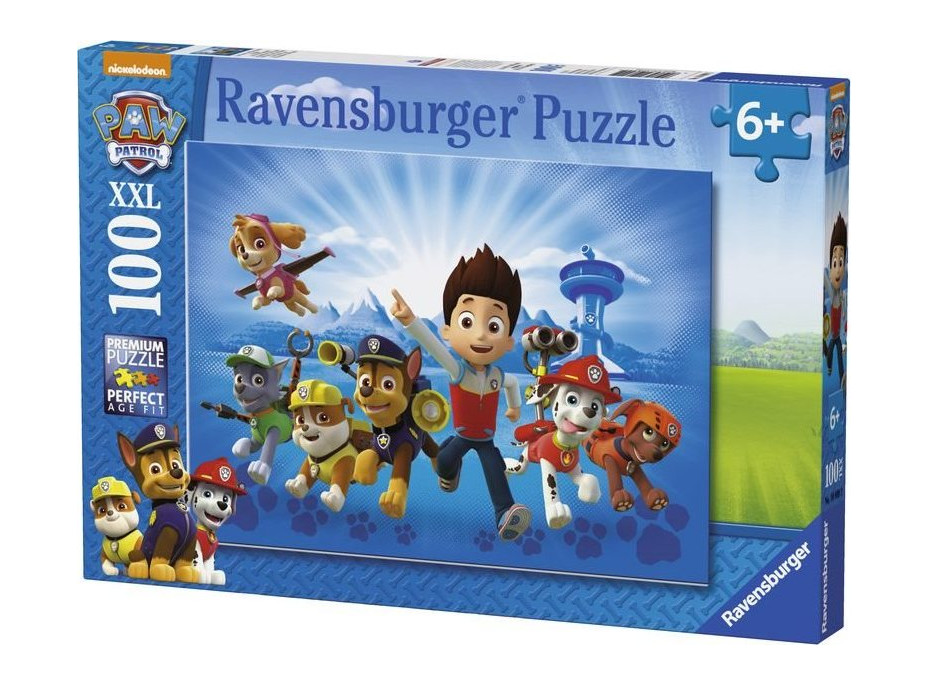 RAVENSBURGER Puzzle Tlapková patrola: Sme tím XXL 100 dielikov